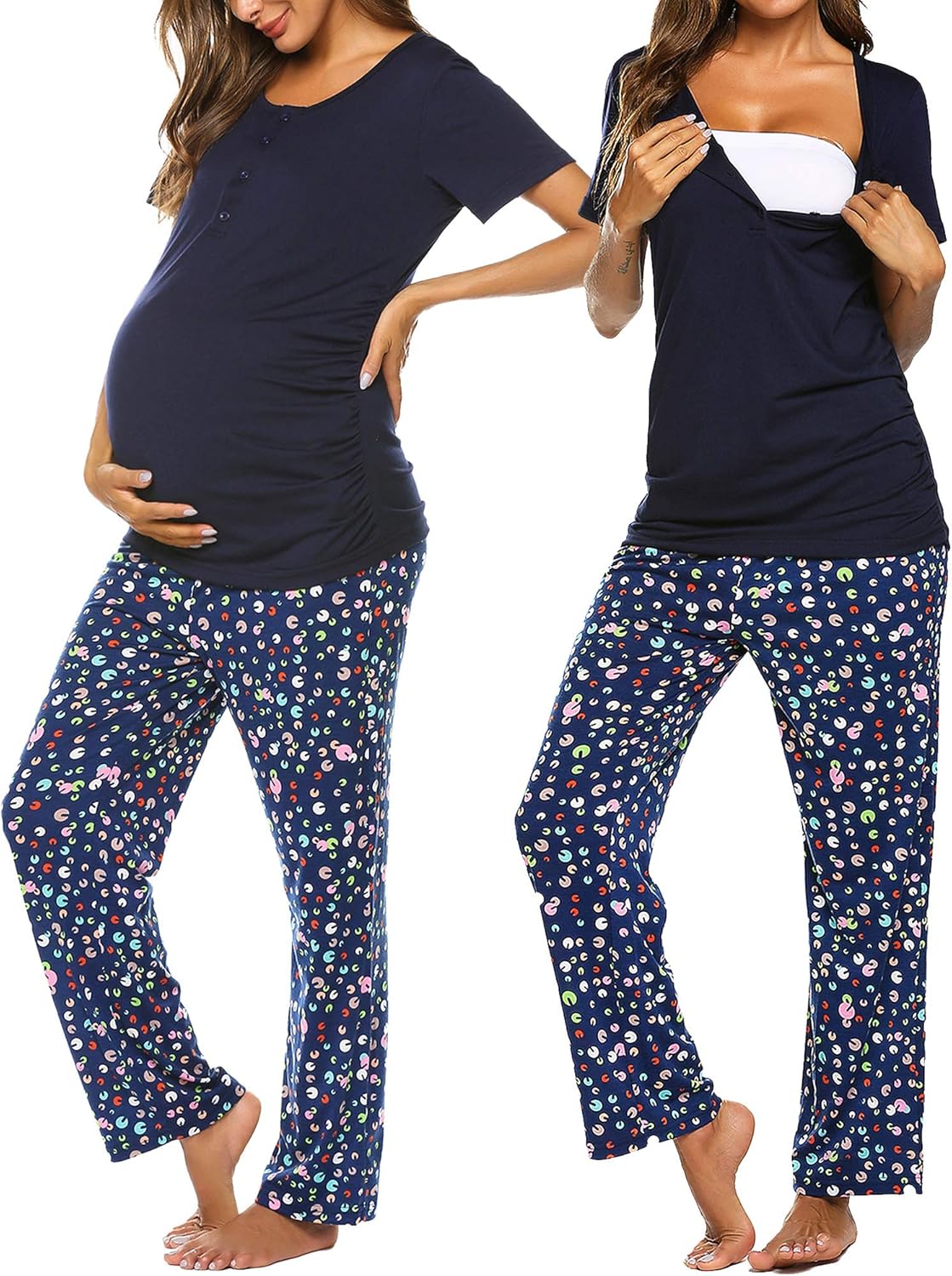 Comfy and Chic: A Review of Ekouaer Maternity Nursing Pajama Sets for New Moms