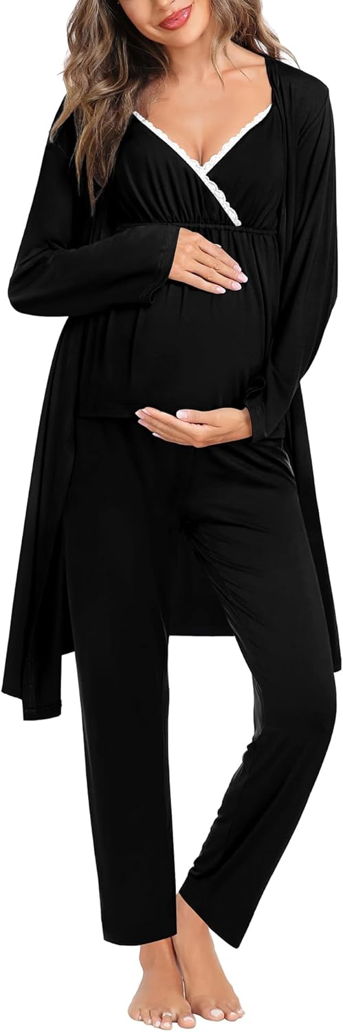 Elevate Comfort: A Review of the SWOMOG Maternity Nursing Robe Set