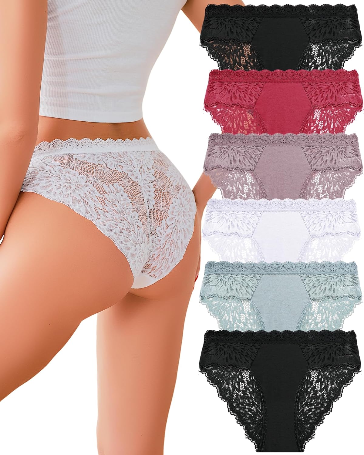 Elevate Your Lingerie Game: ALL OF ME Lace Bikini Panties Review!