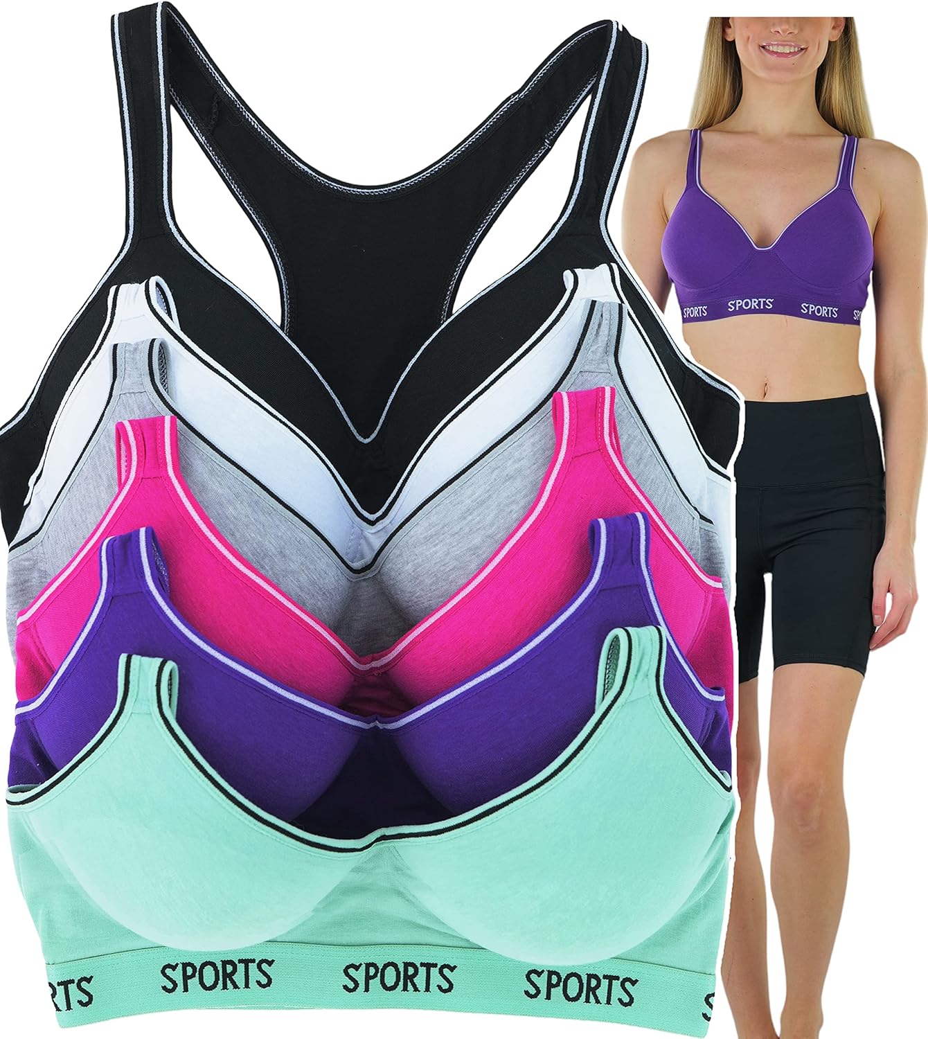 Elevate Your Workout: Review of ToBeInStyle's Vibrant Sports Bras