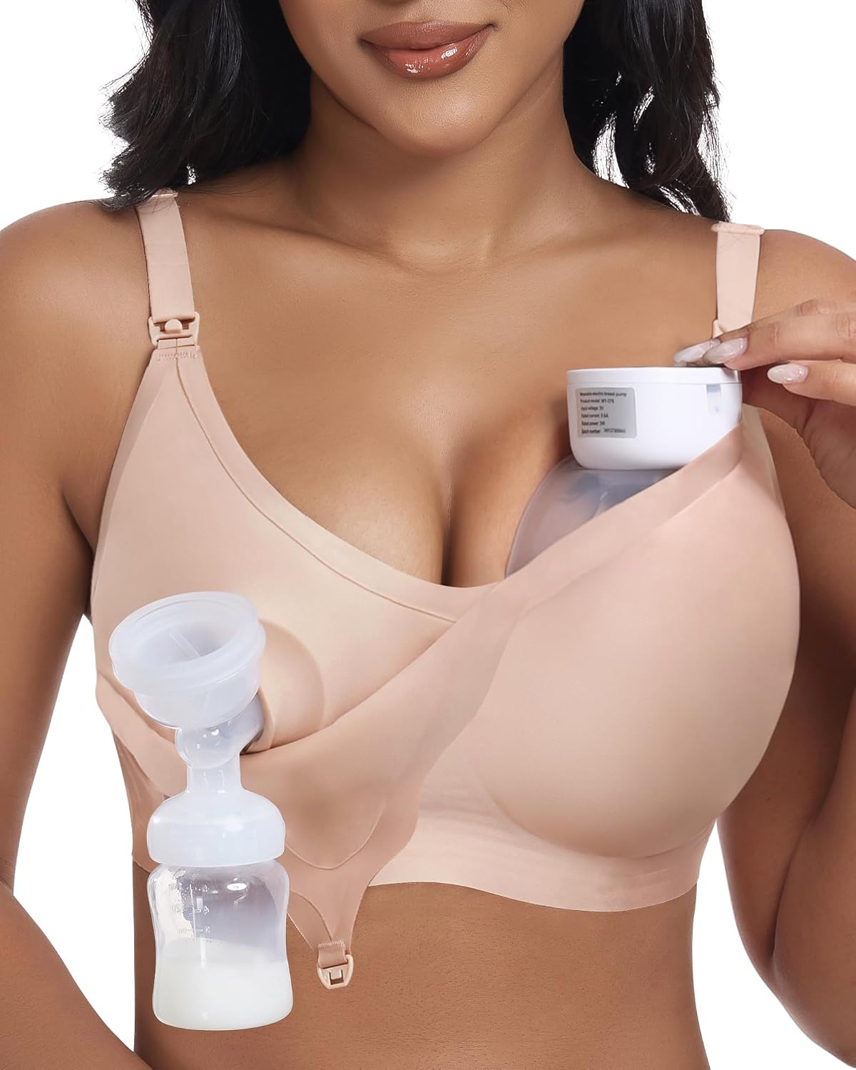 Experience Effortless Comfort: The Ultimate Wireless Hands-Free Nursing Bra & Pump Combo