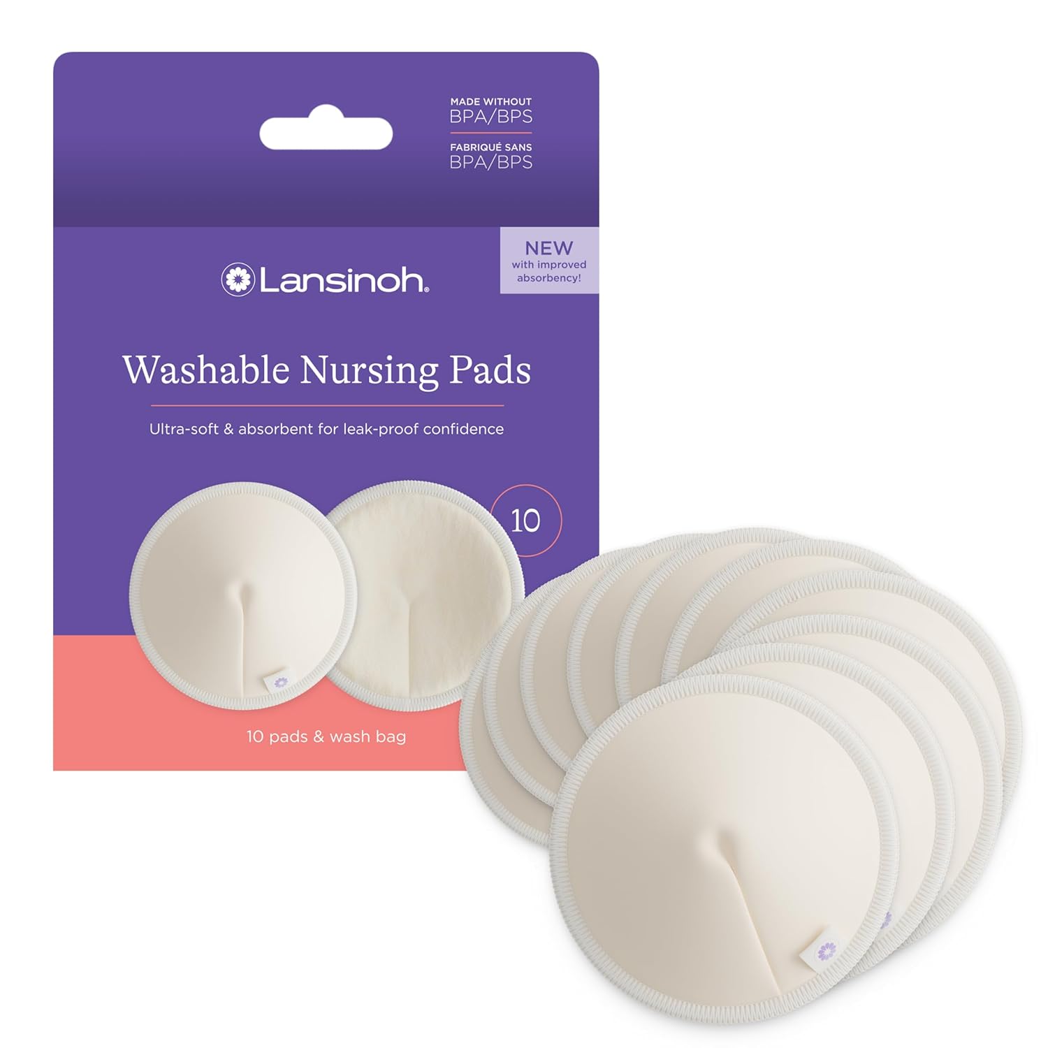 Lansinoh Washable Nursing Pads: The Eco-Friendly Essential for Breastfeeding Moms!