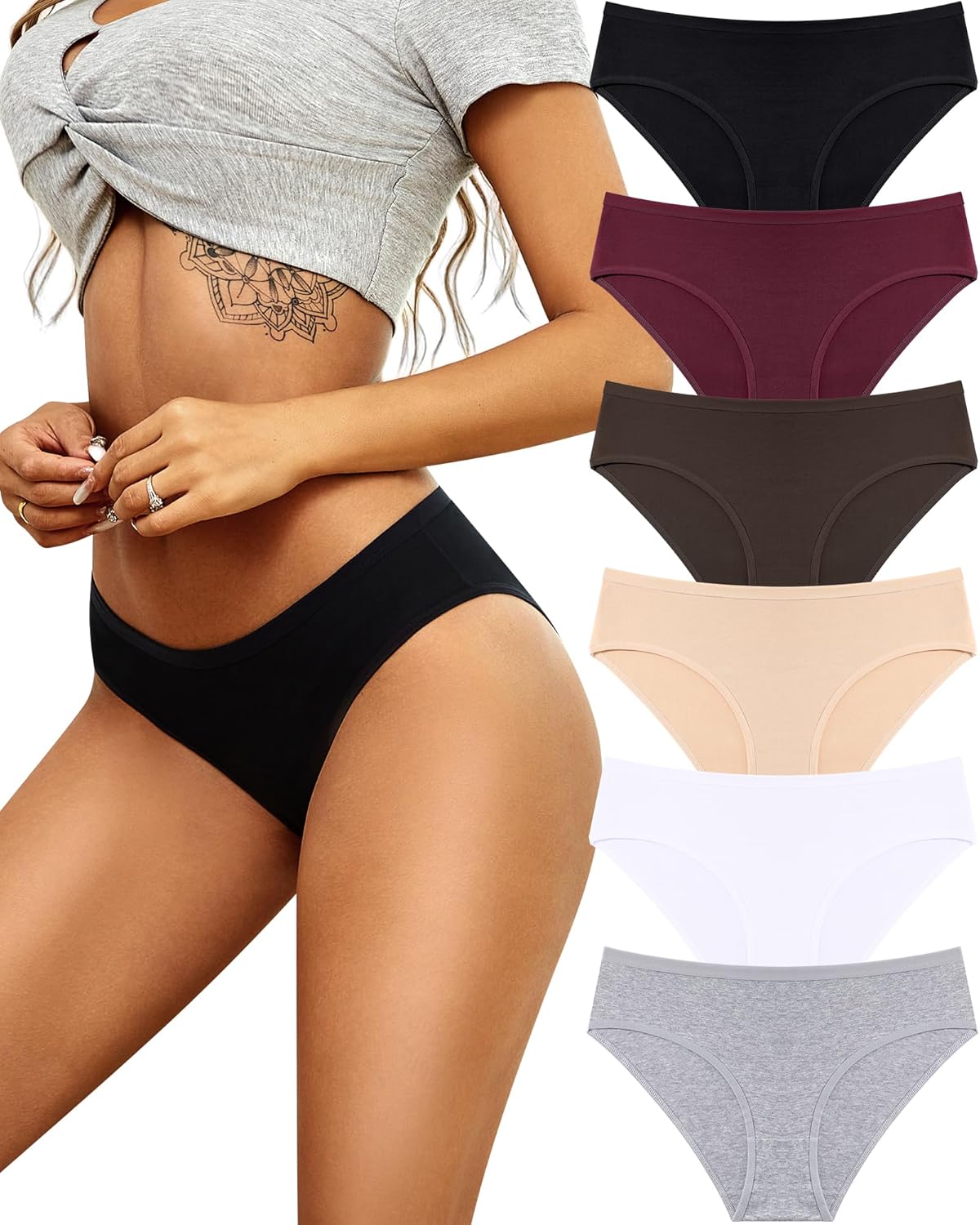 Ultimate Comfort: A Review of Women's Cotton Hipster Briefs – 6 Pack