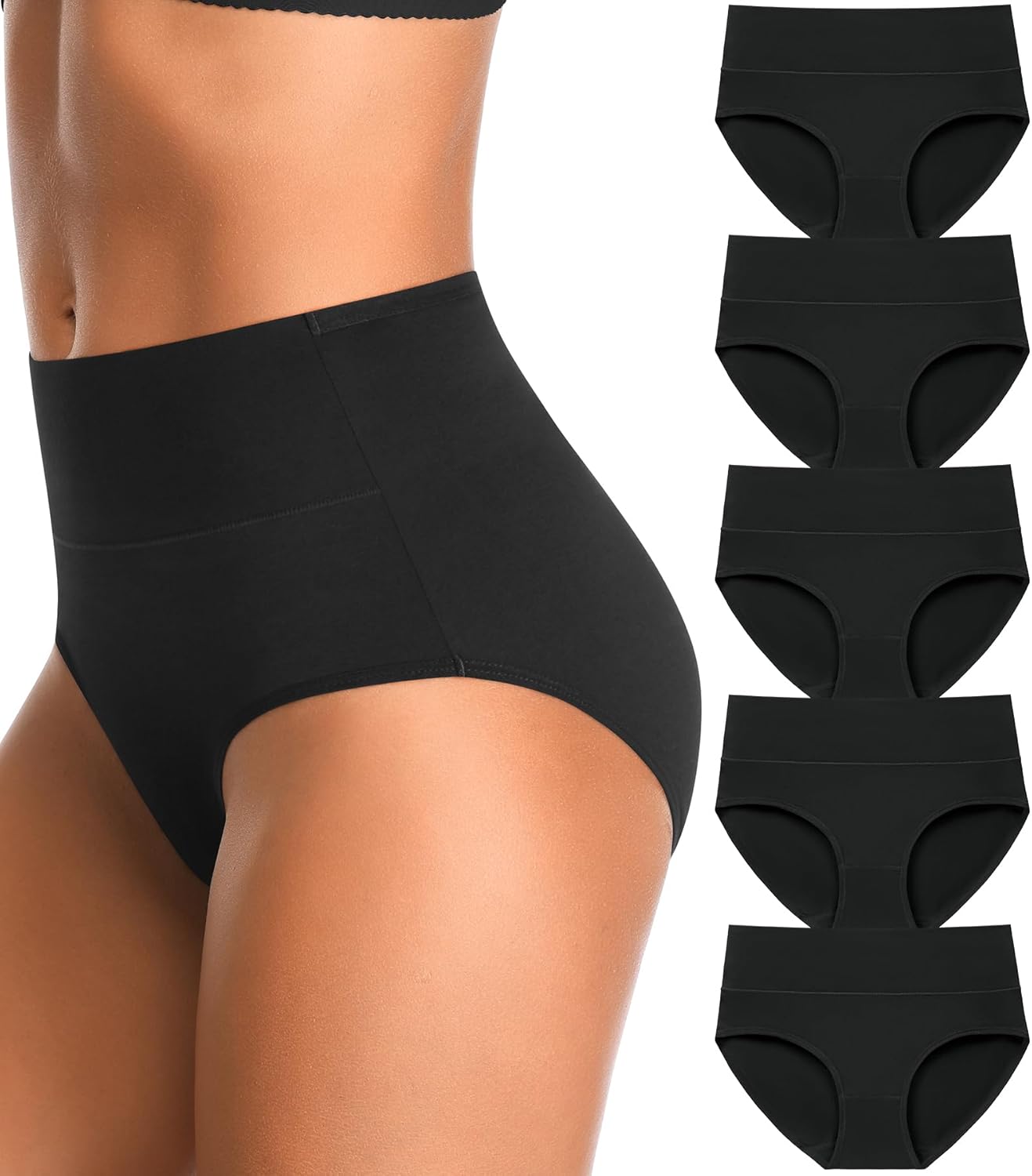 Ultimate Comfort: High Waisted Cotton Briefs for Postpartum Tummy Control