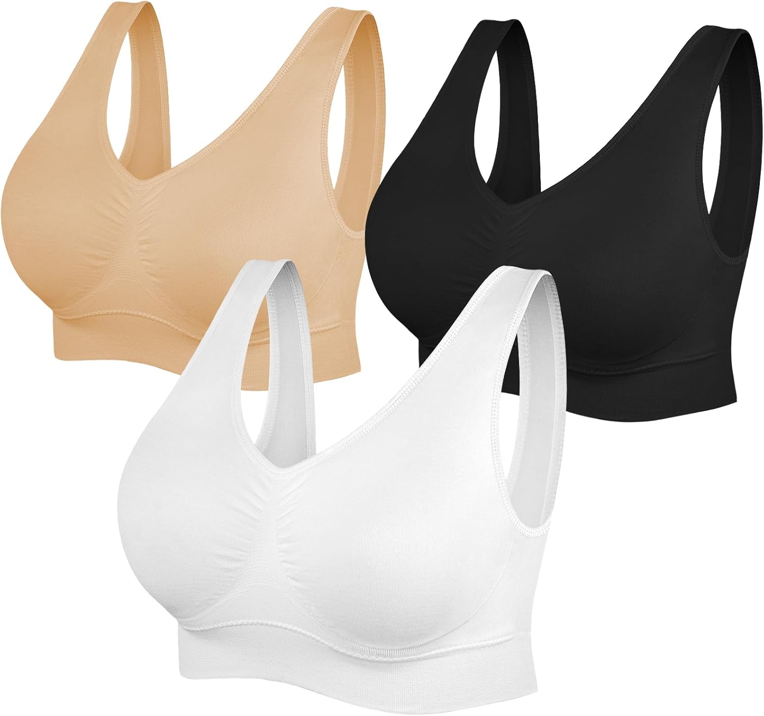 Ultimate Comfort: Review of the Women's Seamless Sports Bra 3-Pack