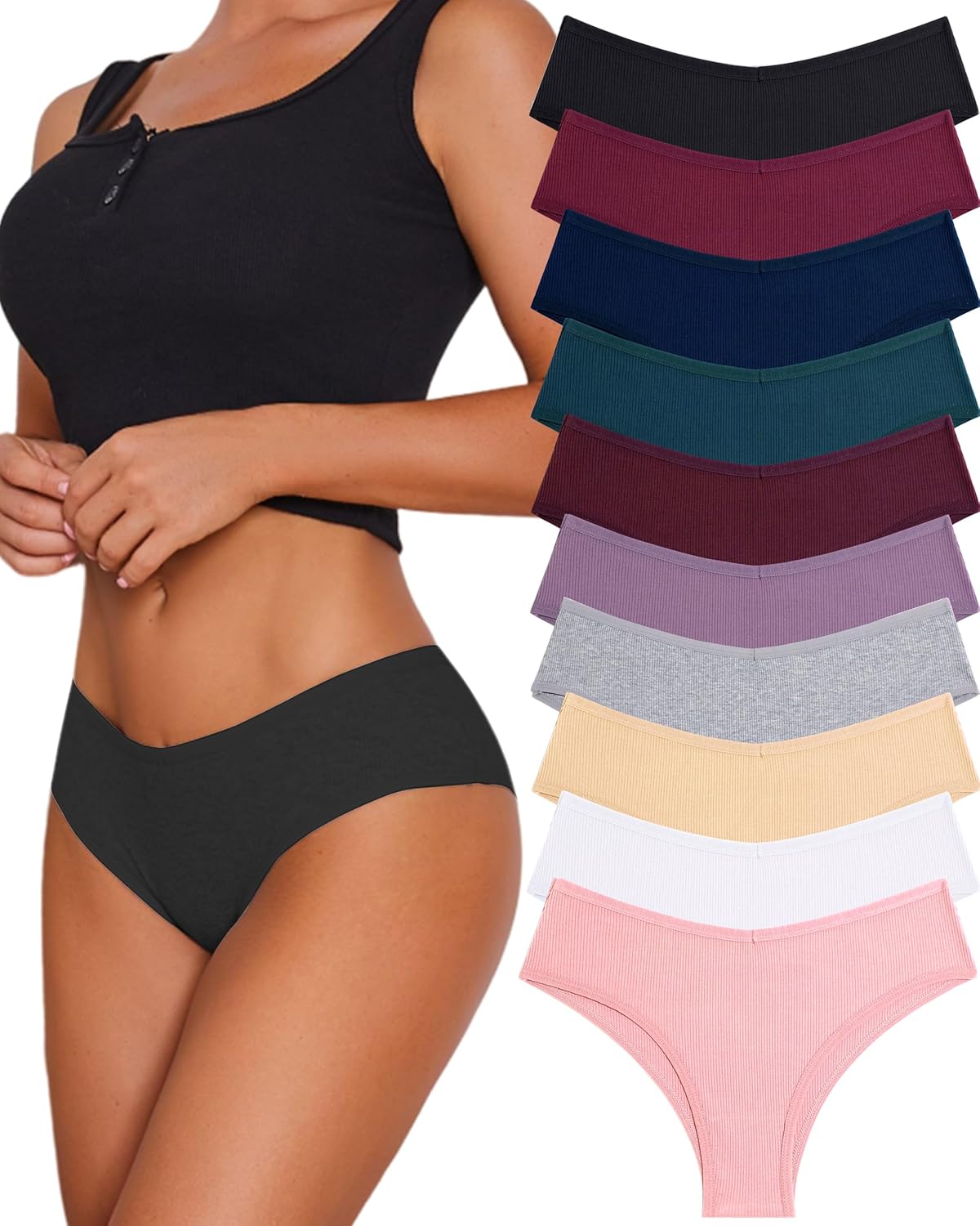 Ultimate Comfort & Style: Sth Big 10 Pack Women's Cotton Bikini Panties Review