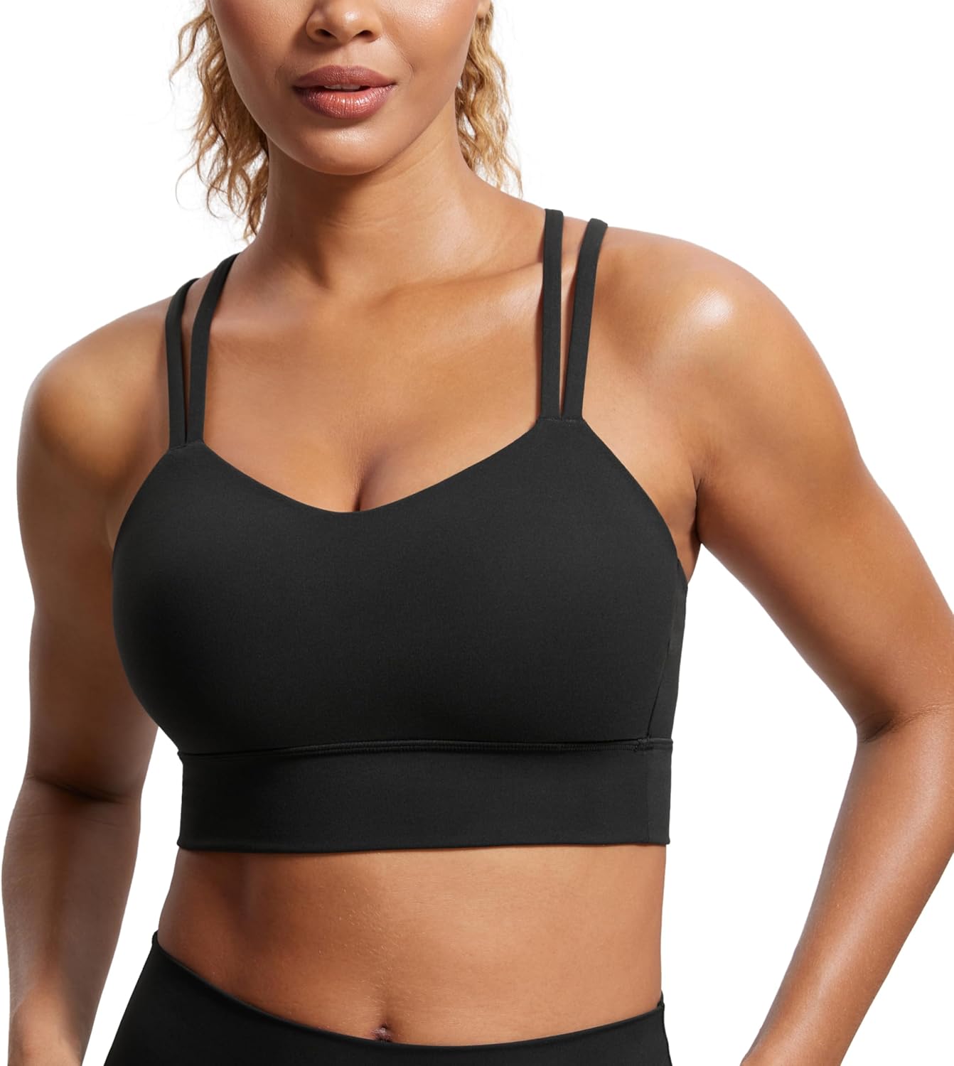 Unleash Comfort: Review of the CRZ YOGA Butterluxe Strappy Longline Sports Bra