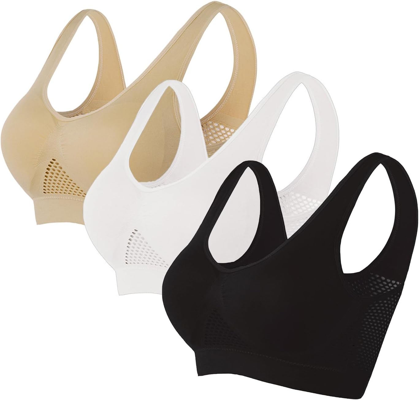 Unleash Comfort: Review of the Ultimate Women's 3 Pack Wireless Sports Bras