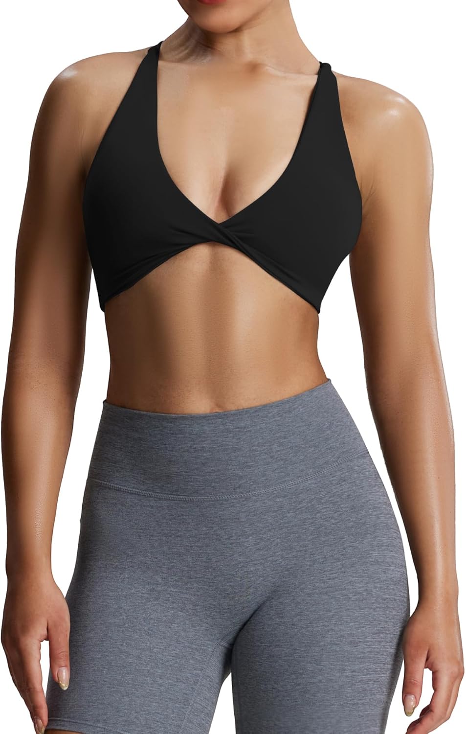 Unleash Your Workout with Aoxjox's Stylish Backless Sports Bra!
