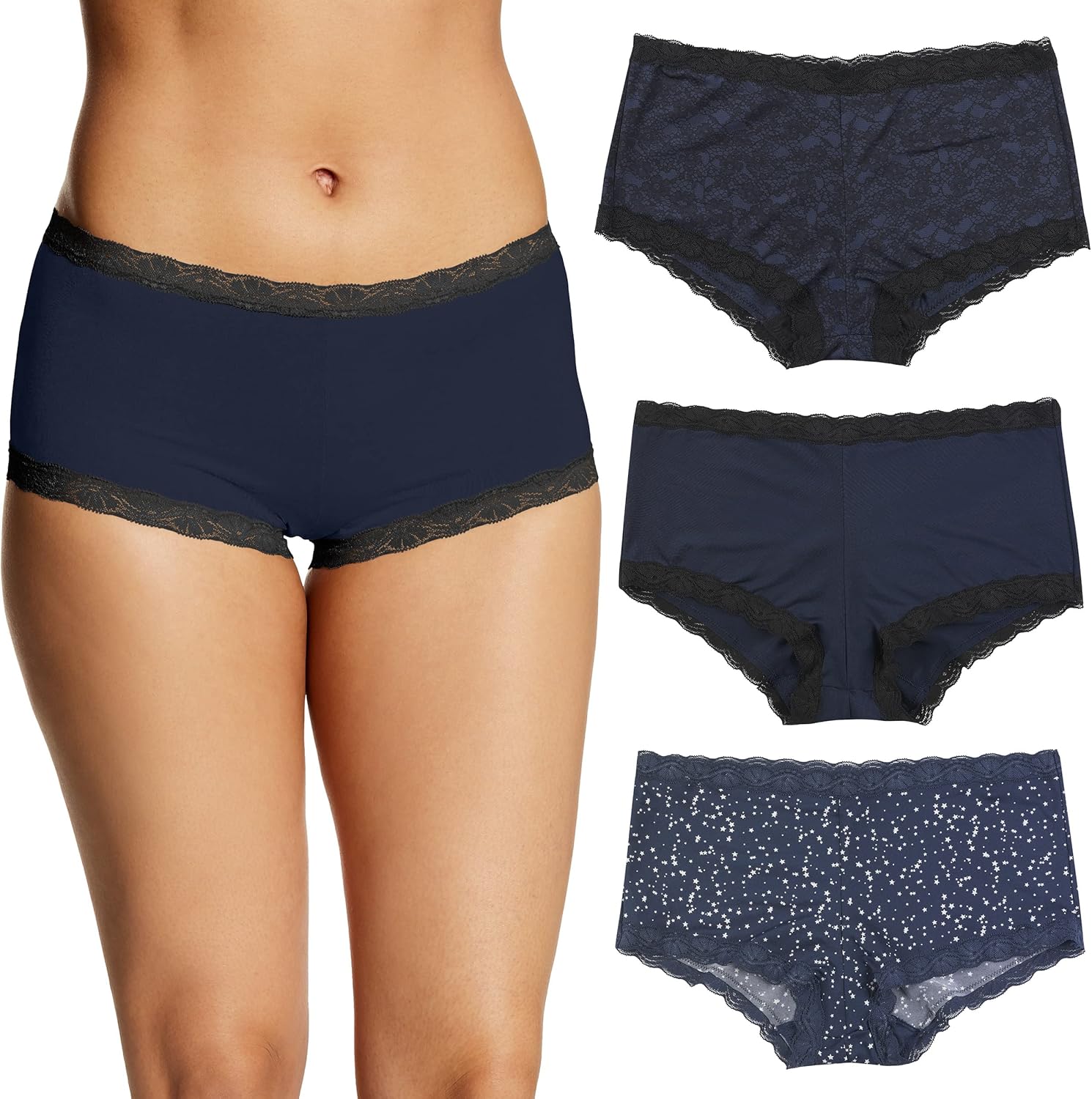 Unveiling Comfort: Maidenform Boyshort Underwear Review - The Perfect Lace Touch!